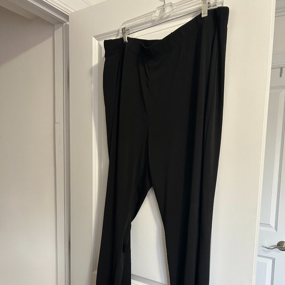 Susan Graver Black Elastic Pants - Size XL